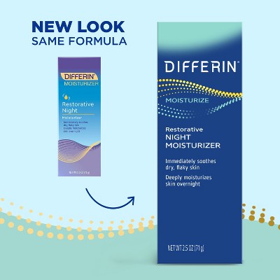 Differin Restorative Hyaluronic Acid Night Cream Moisturizer - 2.5oz