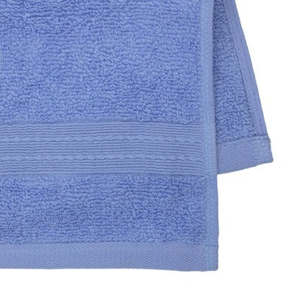 6pc Bath Towel Set Blue/Gray/White Striped - Kapoor Home