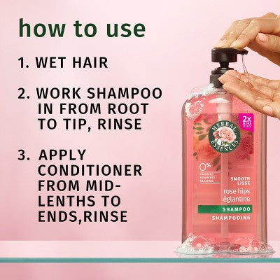 Herbal Essences Classics Smooth Shampoo - 33.8 fl oz: For All Hair Types, Daily Use, Fresh Scent, Liquid Form