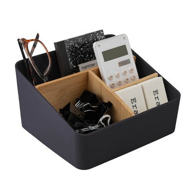 Thinkspace 4 Compartment Storage Black