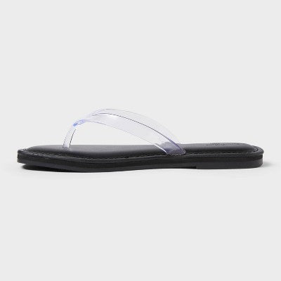 Women's Keilani Thong Flip Flops - Universal Thread Clear 8
