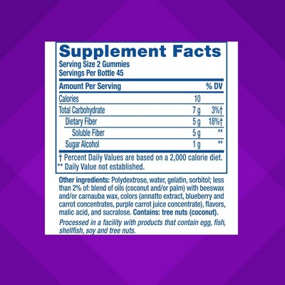 Vitafusion Fiber - Well Fiber Supplement Gummies - Fruit Flavors - 90ct