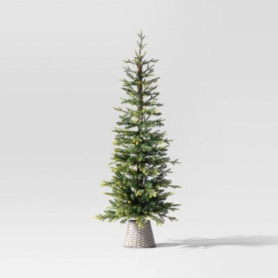 5' Pre-Lit Potted Slim Balsam Artificial Christmas Tree - Wondershop (LOCAL PICKUP ONLY)