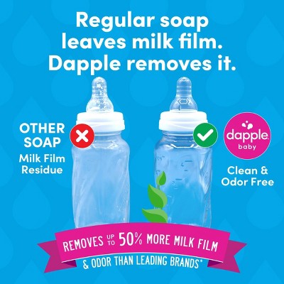 Dapple Bottle & Dish Soap - Fragrance Free - 3 fl oz: Hypoallergenic, Paraben-Free, Sulfate-Free, Dye-Free