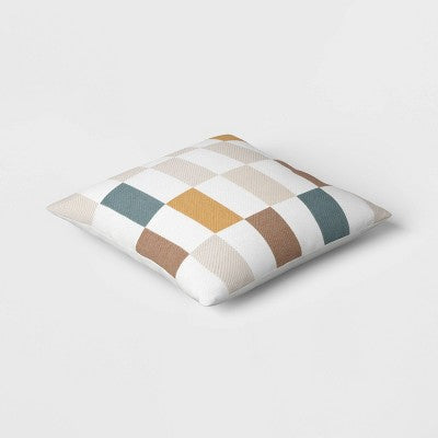 18"x18" Subway Tile Woven Square Outdoor Throw Pillow - Threshold