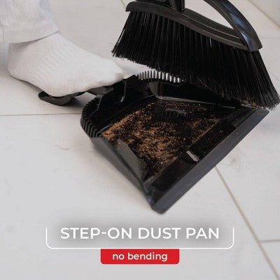 O-Cedar Indoor/Outdoor Assembled Strong Sweep Broom with Step On Dust Pan (LOCAL PICKUP ONLY)
