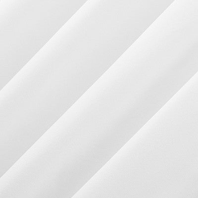 40"x84" Sun Zero Doucet Thermal Blackout Rod Pocket Curtain Panel White: Energy Efficient, Noise Reduction, Indoor Use
