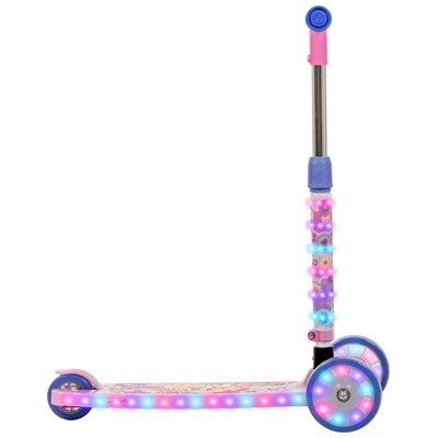 Huffy Disney Princess 3-Wheel Scooter with LED Lights - Pink/Purple