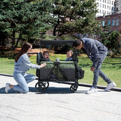 Jeep Aries Stroller Wagon by Delta Children - Black/Green (LOCAL PICKUP ONLY)