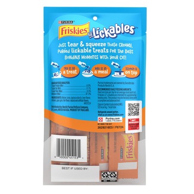 Friskies Chicken Flavor lil' Lickable Cat Treats - 2oz/4ct
