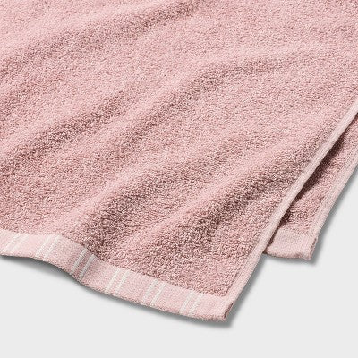 6pc Everyday Floral Dorm Towel Set Pink/Ivory - Room Essentials