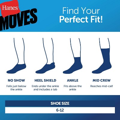 Hanes Men's Stretch Cushion Ankle Socks 3pk - Black 6-12