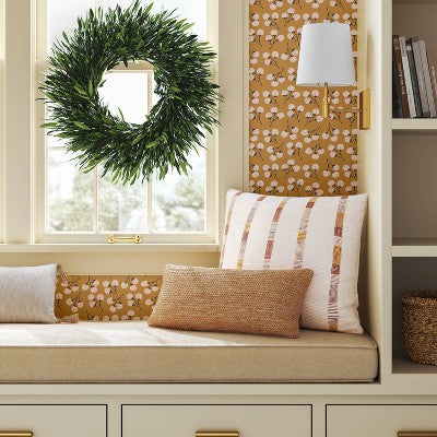 Preserved Olive Leaf Wreath - Threshold (LOCAL PICKUP ONLY)