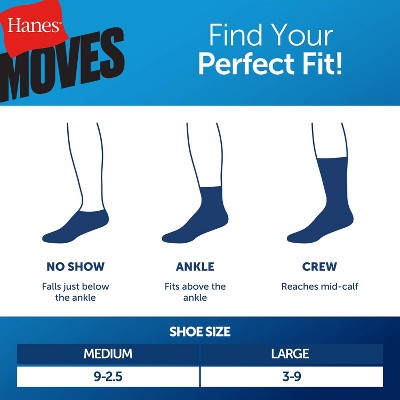 Hanes Premium Boys' 6pk Ankle Athletic Socks - Colors May Vary L
