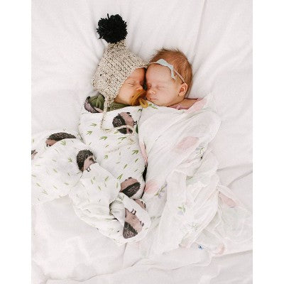 Little Unicorn Deluxe Muslin Swaddle Blanket - Blush Peony - 2pk