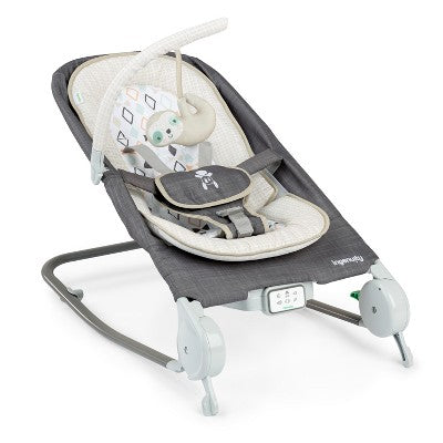 Ingenuity 2-in-1 Happy Belly Rock To Bounce Massage Baby Seat -Parker: Detachable Toy Bar, Calming Vibrations, 5-Point Harness (LOCAL PICKUP ONLY)
