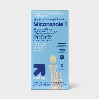 Miconazole Vaginal Antifungal Cream Yeast Infection Treatment - 0.32oz - up&up