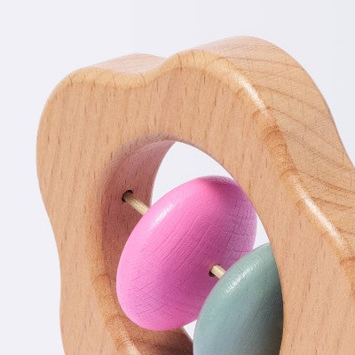 Wooden Baby Rattle - Flower - Cloud Island