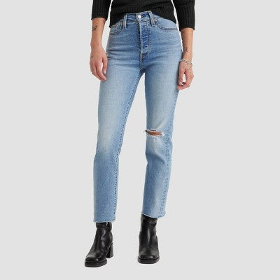 Levi's Women's High-Rise Wedgie Cropped Jeans Night Sight 32x28