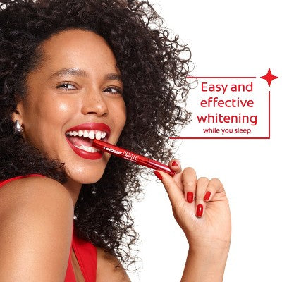 Colgate Optic White Overnight Teeth Whitening Pen and Purple Toothpaste Holiday Gift Set
