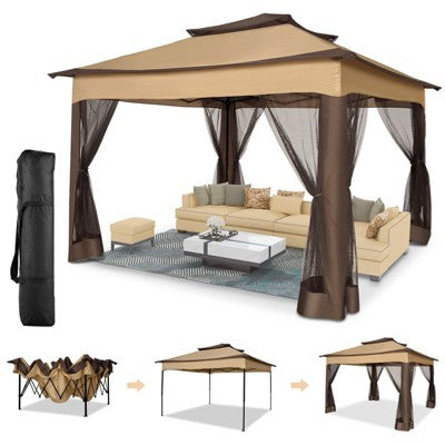 COBIZI Pop Up Gazebo 11x11 One-Push Canopy Tent, Carpas Para Patio (LOCAL PICKUP ONLY)