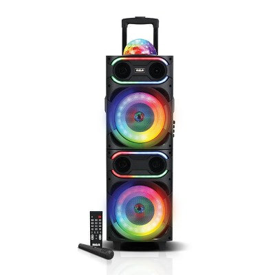 RCA Disco-208 Flame Effect Bluetooth Party Speaker with Dual 8" Woofers (LOCAL PICKUP ONLY)