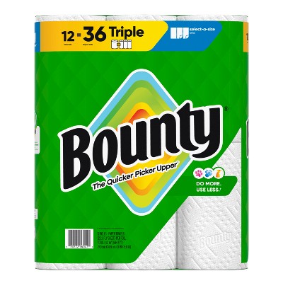Bounty Select-A-Size Paper Towels - 12 Triple Rolls (LOCAL PICKUP ONLY)