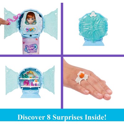 Disney Frozen Jewel Reveal Anna Fashion Doll Gem Box & 10 Accessories