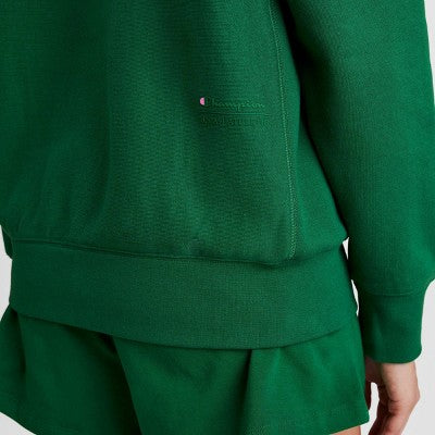 Champion Women's Fleece Crewneck Sweatshirt - Green L