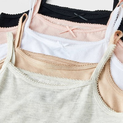 Girls' 5pk Scallop & Bow Cami - Cat & Jack XL