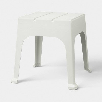 Resin Patio Accent Table Cream - Room Essentials