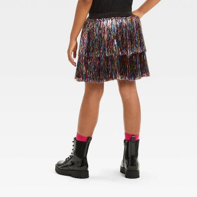 Kids' Pop Star Halloween Costume Tinsel Skirt One Size Fits Most - Hyde & EEK! Boutique