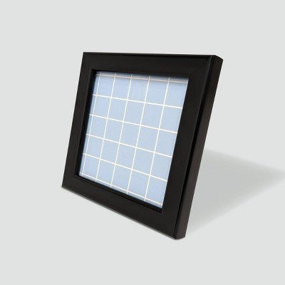 Harbortown 3pk 4"x4" Soft Linear Profile Mini Picture Frames Matte Black