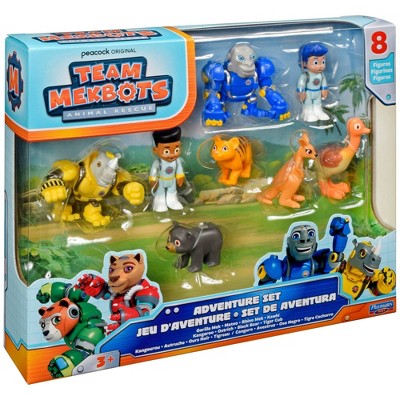 Team Mekbots Animal Rescue 8pk Adventure Playset