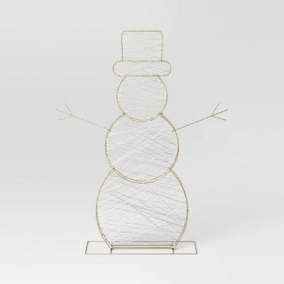 750ct LED High Density Champagne Metal Christmas Snowman Twinkling Novelty Sculpture Light Warm White - Wondershop (LOCAL PICKUP ONLY)