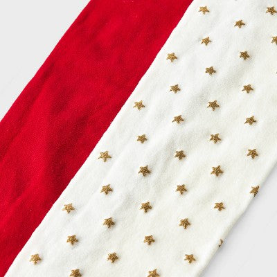 Girls' 2pk Holiday Tights - Cat & Jack Red/Cream M