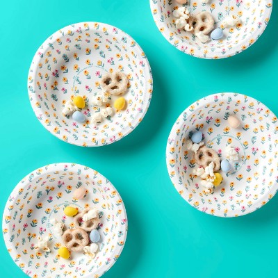 Disposable Bowls - Floral - 20oz/20ct - up&up