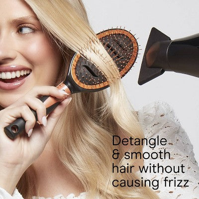 Conair Copper Pro Quick Blow Dry Vented Copper Pin Cushion Vent Hair Brush - All Hair