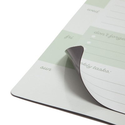 U Brands 4pc Arch Weekly Dry Erase Vinyl Planner Set Sage