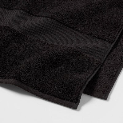 Performance Oversized Solid Bath Towel Black - Threshold™