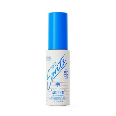 Vacation Super Spritz Face Mist - SPF 50 - 1 fl oz: Whole Body Application, Banana Scent