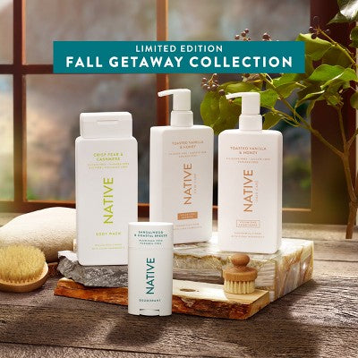 Native Limited Edition Fall Getaway Deodorant - Crisp Pear & Cashmere - 2.65oz