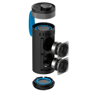 JLab Go Party Portable Speaker - Black: Bluetooth, Waterproof, USB-C Charging, LED Light