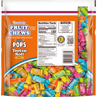 Tootsie Fruit Chews Candy Standup Bag - 37oz