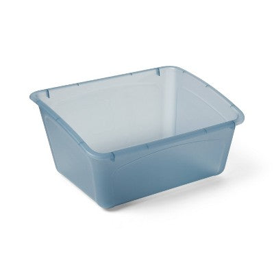 Large Storage Bin translucent blue - up&up