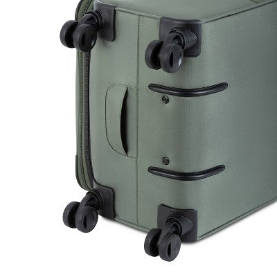 SWISSGEAR Zurich Softside Medium Checked Spinner Suitcase - Green