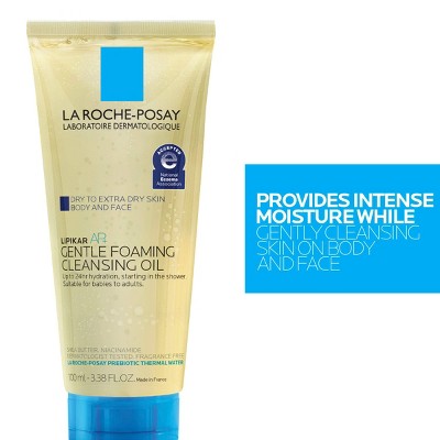La Roche Posay Lipikar Oil - 3.38 fl oz: Non-Toxic, Contains Shea Butter, For Sensitive Skin, Facial Cleanser