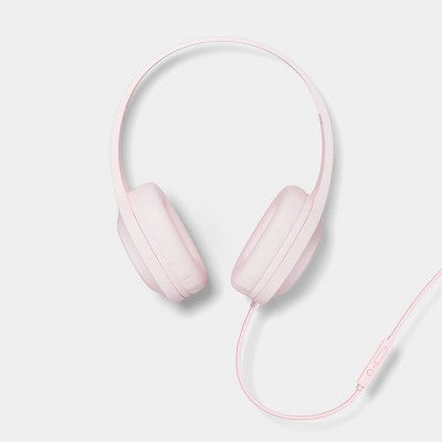 Wired On-Ear Headphones Cosmetic Pink - heyday