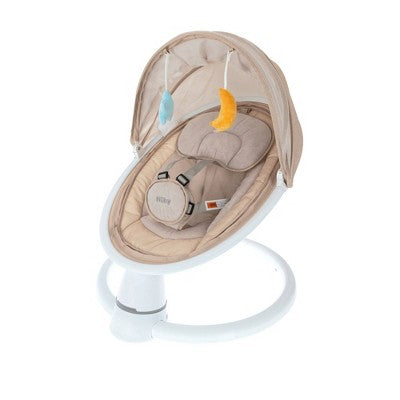 Nuby Auto Baby Swing with Mosquito Net and Canopy Pillow - Beige (LOCAL PICKUP ONLY)