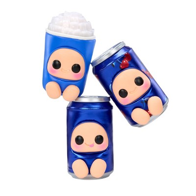 Hyojo Pepsi Blind Box Series Squishy Collectible Pepsi Can Fountain Drink with Keychains Ages 16+